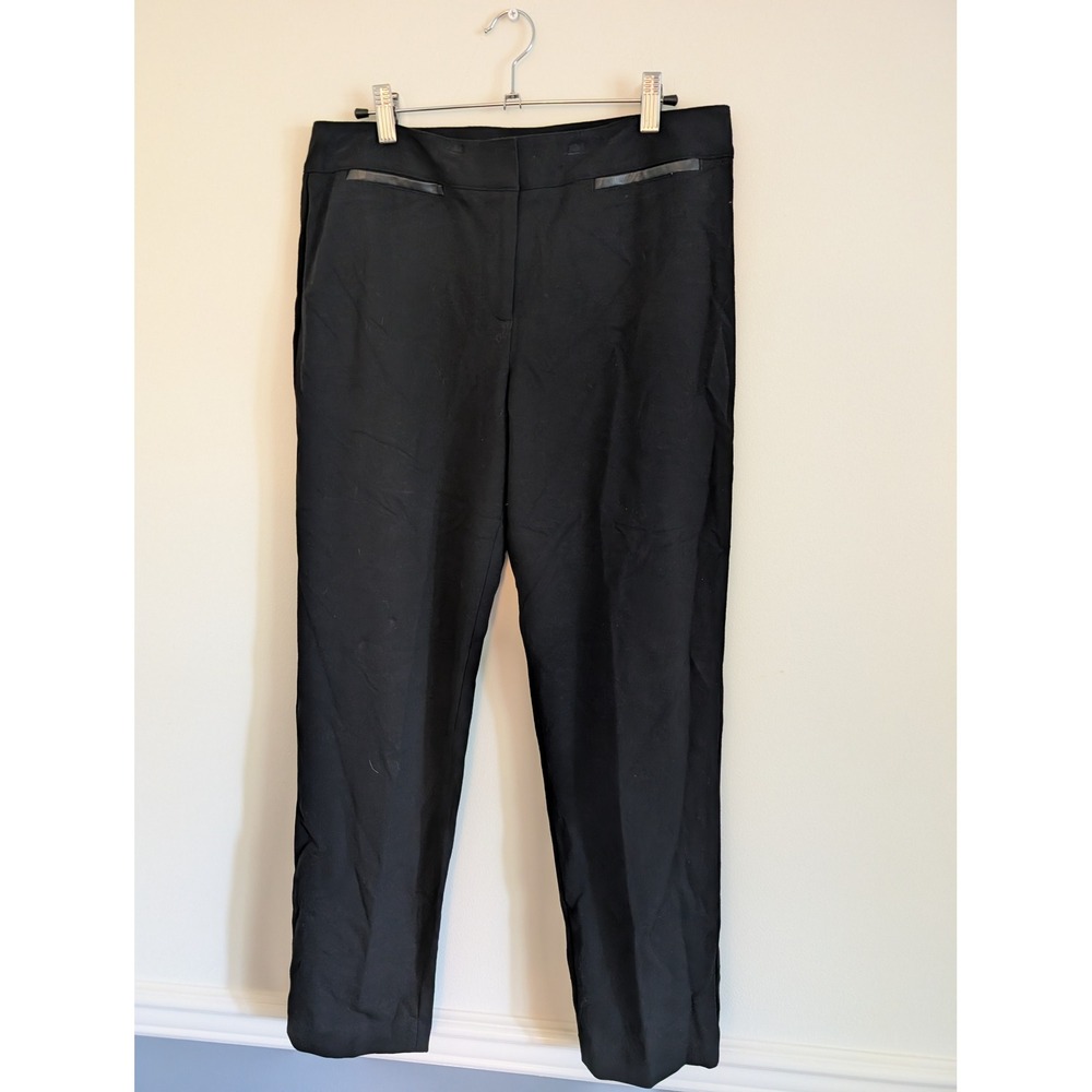 Talbots Signature Black Slim Ankle Trousers Size 8 NWT office career classic